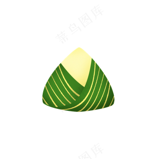 绿色插画风端午节海报手绘粽子素材