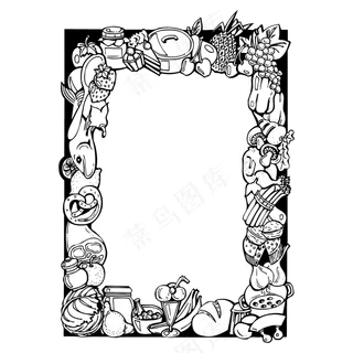 装饰边框矢量免扣AI素材