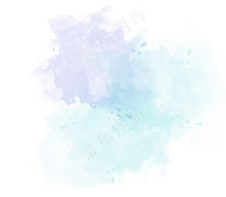 中国新年传统水墨晕染彩色免扣图片素材68