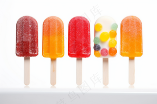 夏日冰棒棒冰可爱搞怪摄影图