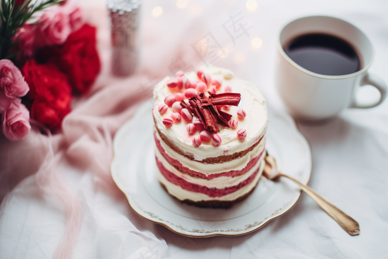 美味的蛋糕节日蛋糕甜点摄影图