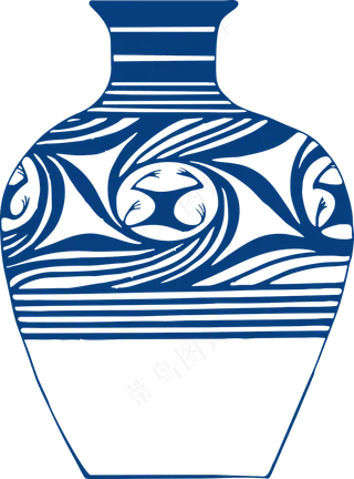 古代青花瓷图案花纹中国风图案祥云纹理传统图腾矢量PNG免扣素材