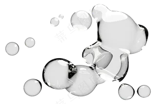 透明无背景水滴液体36免扣元素