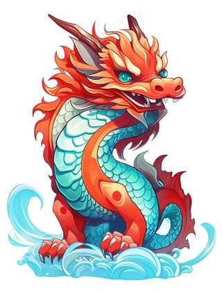 可爱卡通龙形象