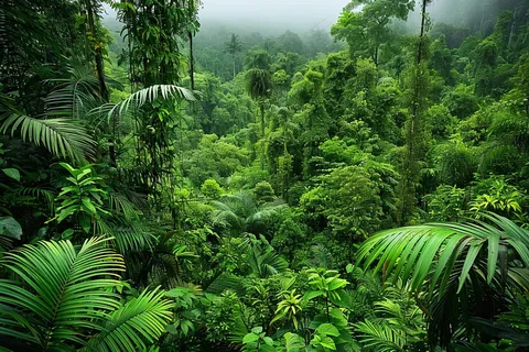 原始森林热带绿色摄影图
