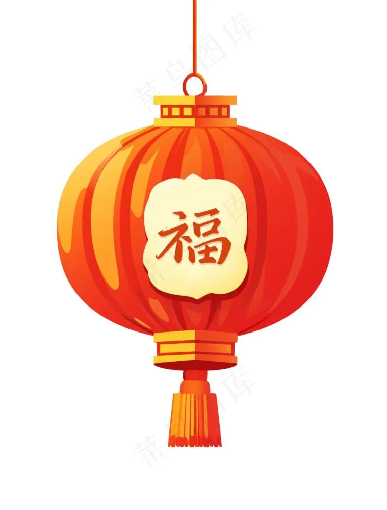 灯笼福字喜庆元素(960x1264)