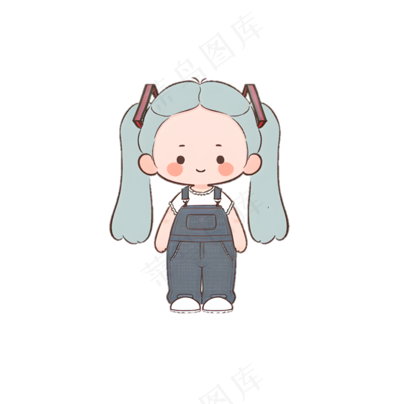 初音女孩 免抠素材透明底