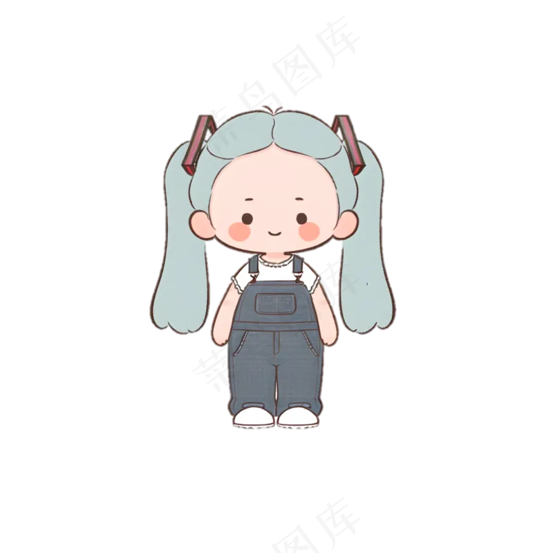 初音女孩 免抠素材透明底