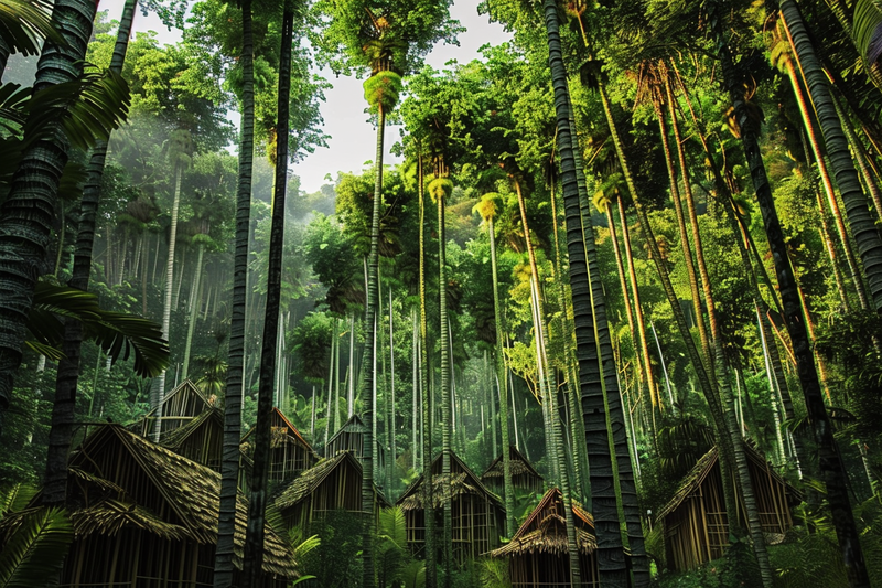 山林森林绿色大自然风景摄影图