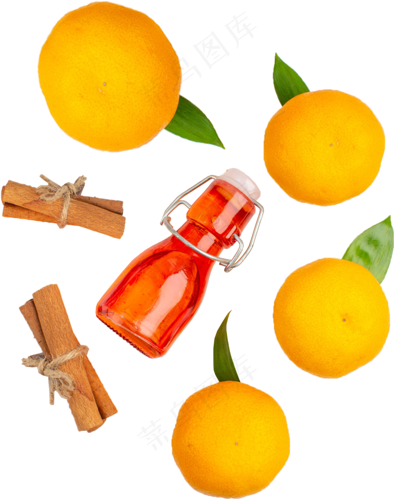 橙子果酿水果陈皮PNG素材