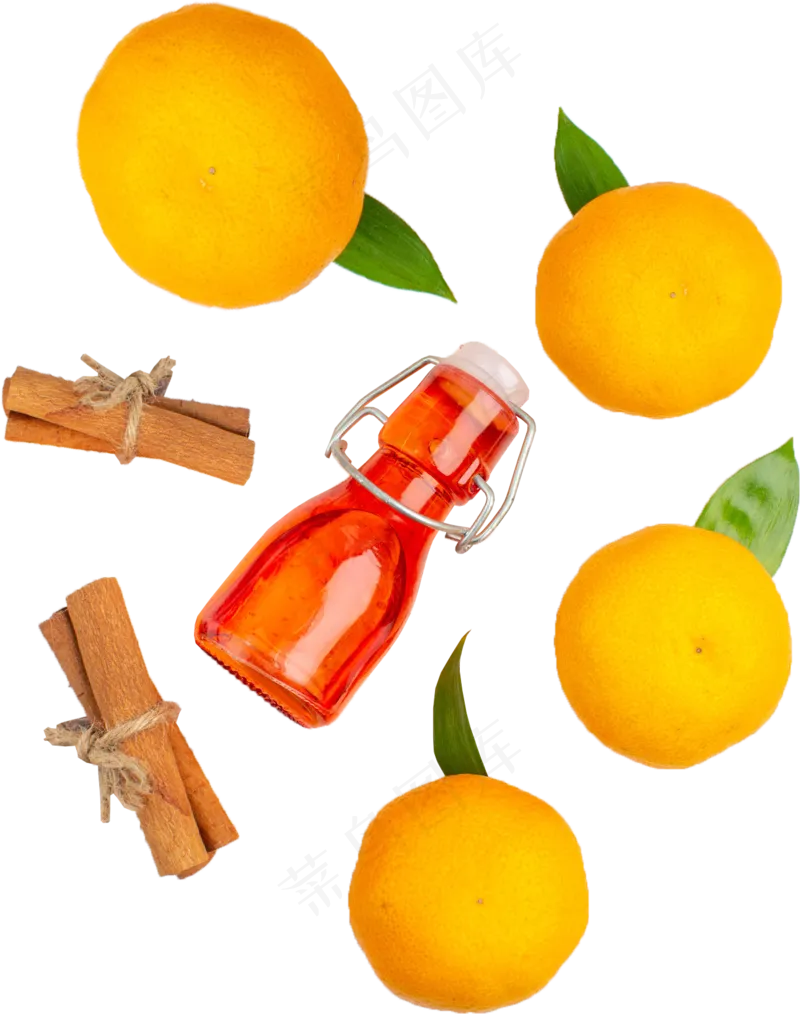 橙子果酿水果陈皮PNG素材