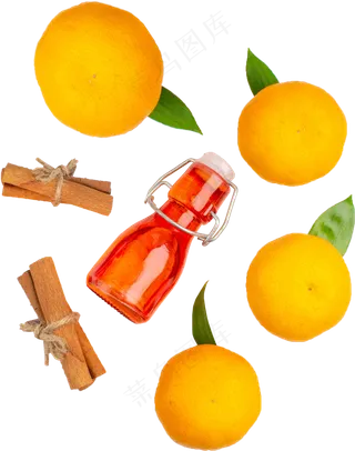 橙子果酿水果陈皮PNG素材