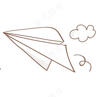 卡通手绘箭头纸飞机PNG免抠元素图片海报背景儿童装饰漂浮