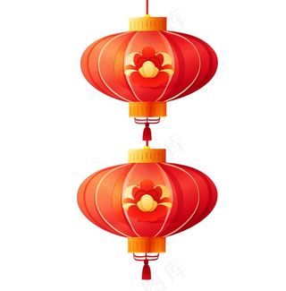 灯笼新年喜庆元素