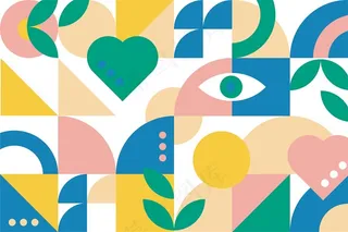 平面设计背景运动风配色AI模板 (10)