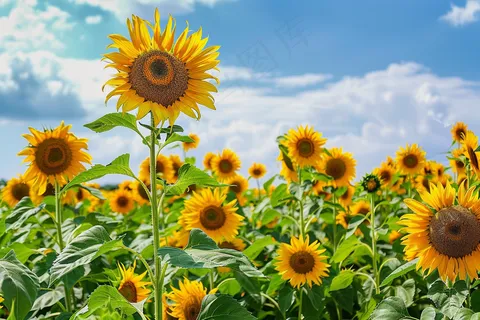 向日葵向阳鲜花摄影图 向日葵向阳鲜花摄影图