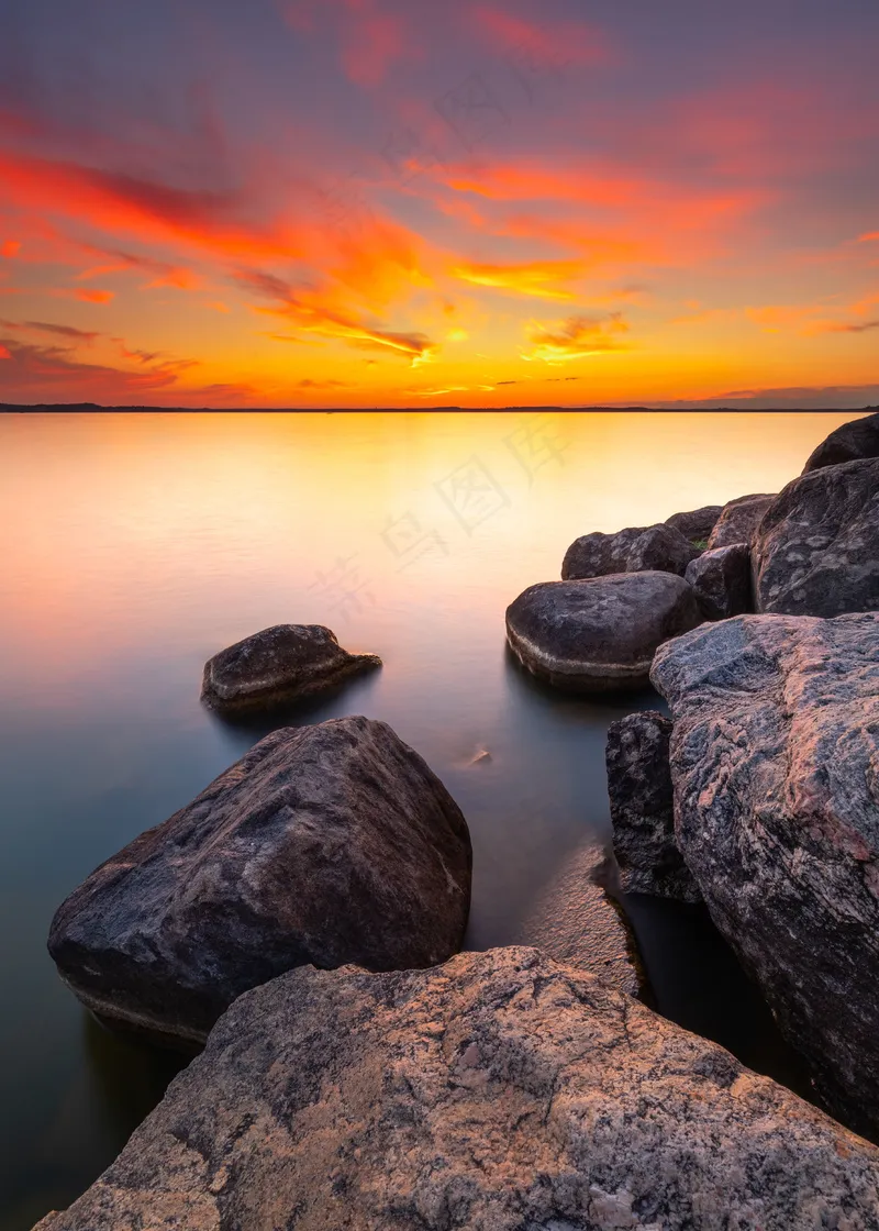 夕阳晚霞图片