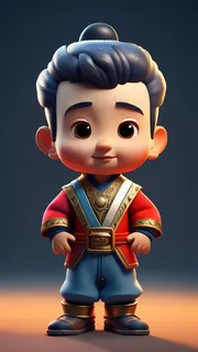 传统服饰可爱小男孩2