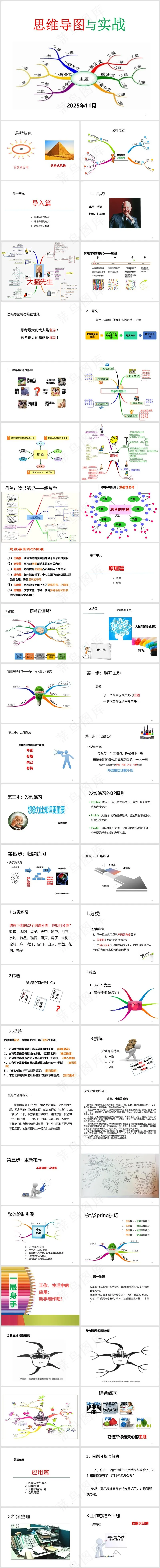 白色扁平风工作汇报PPT常用逻辑关系组合5