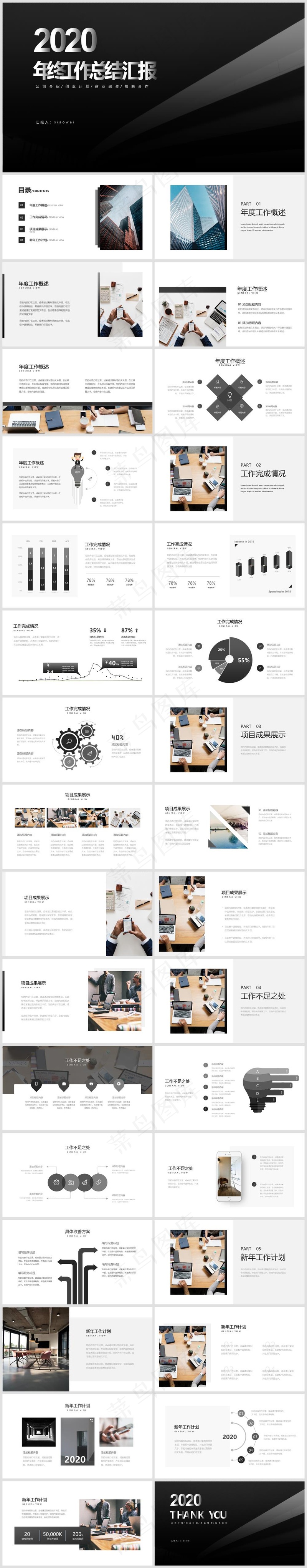 述职总结PPT模板丨高端商务风丨标准色系丨教育培训工作汇报用24
