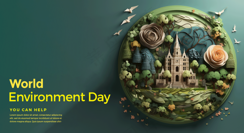 森林国外简约2.5D9海报