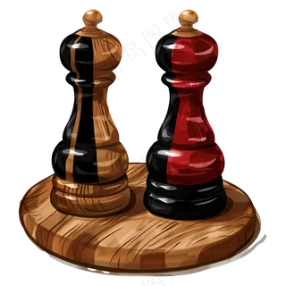 免抠卡通木质象棋