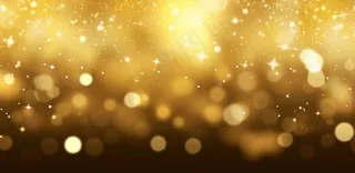 金色闪光颗粒光晕灯光大气耀眼摄影背景图