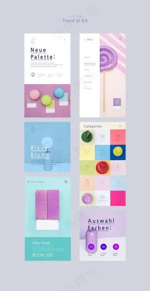 手机ui设计样机模板(192)背景 图标 海报 电商 海报