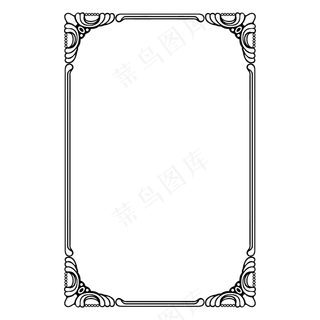装饰边框矢量免扣AI素材