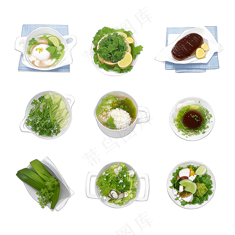 手绘练习小植物花草系列24