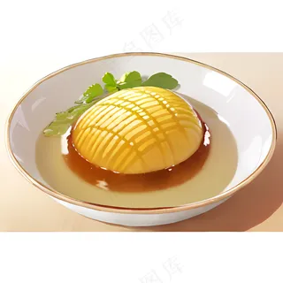 橙色果冻糕点美食西式8