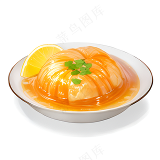 橙色果冻糕点美食西式48