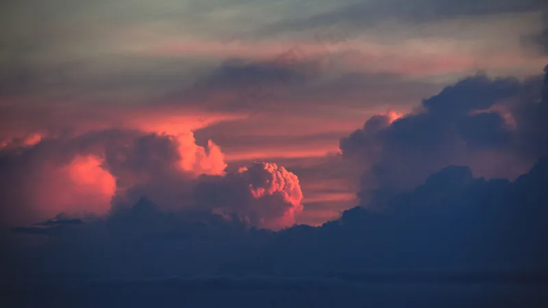 夕阳晚霞图片