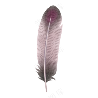 水彩羽毛免扣