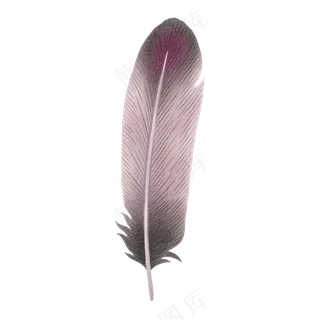 水彩羽毛免扣