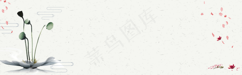 中式水墨PSD分层古风banner模板36psd模版下载