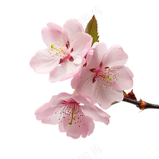 粉色桃花免抠图做图素材