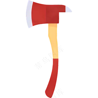 免抠卡通消防斧头