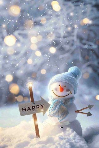 冬天白雪世界可爱雪人木牌欢迎唯美立冬小雪大雪冬至摄影图