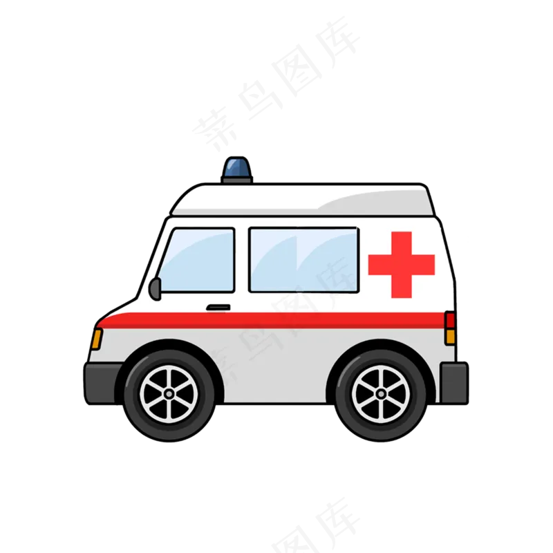 免抠卡通救护车