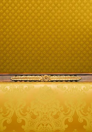 欧式典雅花纹装饰金黄色1