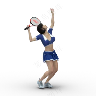 免抠网球体育运动人物