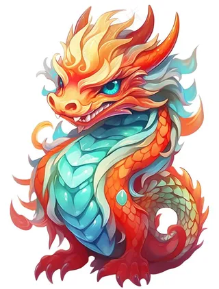 可爱卡通龙形象
