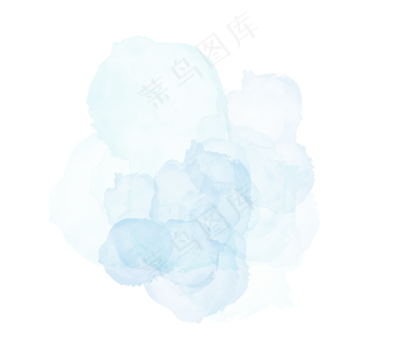 中国新年传统水墨晕染彩色免扣图片素材64