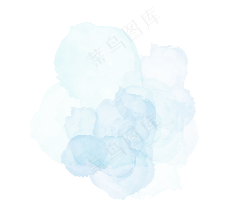 中国新年传统水墨晕染彩色免扣图片素材64