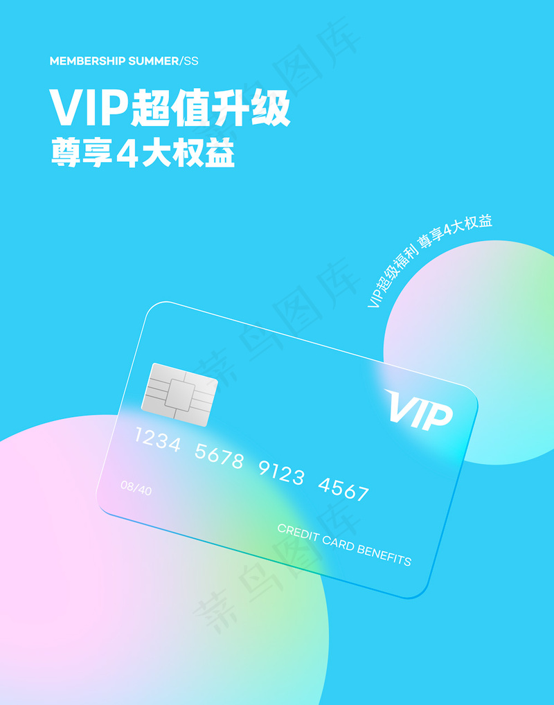 圆形酸性潮流半透明毛玻璃优惠券渐变风海报psd模版下载
