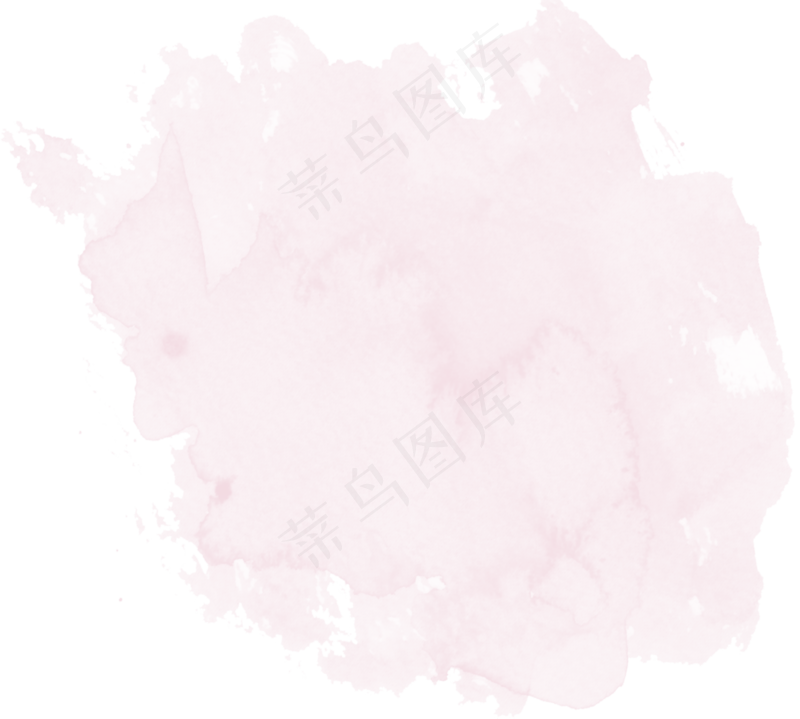 中国新年传统水墨晕染彩色免扣图片素材2