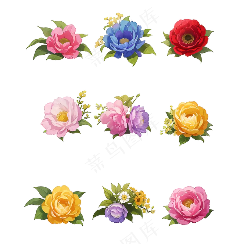手绘花奎花类素材1