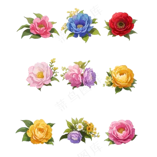 手绘花奎花类素材1