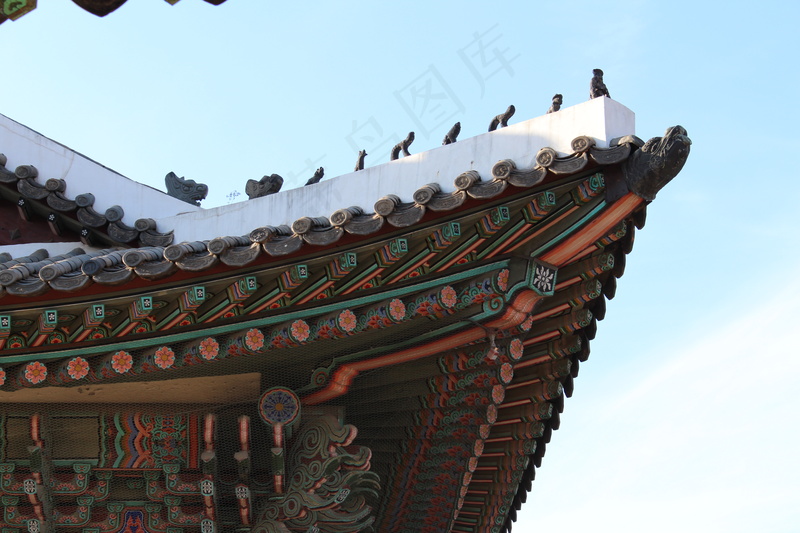 复古屋檐建筑